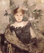 Berthe Morisot The woman in the black oil painting reproduction